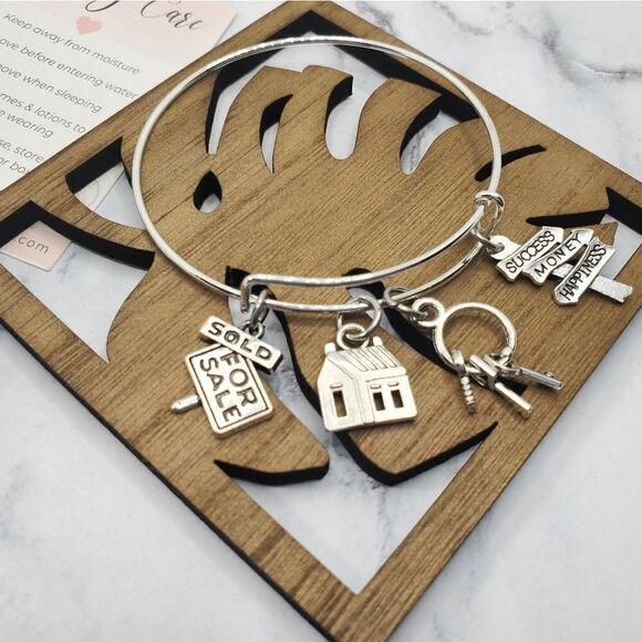 COPY - Real Estate Agent Expandable Charm Bracelet - Picture 2 of 10